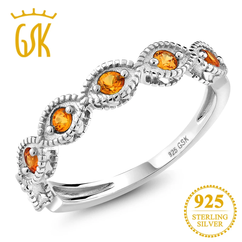GemStoneKing натуральный желтый сапфир камень месяца сентябрь кольцо 925 пробы