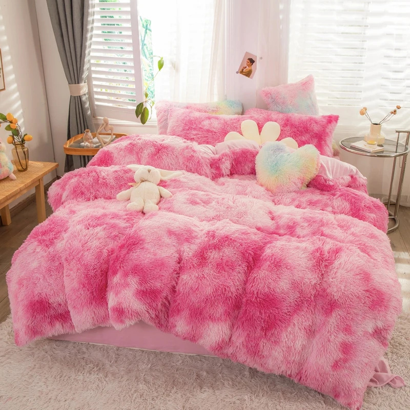Мультико норковый флисовый пододеяльник зимняя теплая кровать плюшевый