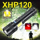 Новейшая мощная светодиодная вспышка XHP120, перезаряжаемый светодиодный фонарь светильник hp90.2, высокомощсветильник тактическая вспышка 18650, USB, лампа для кемпинга