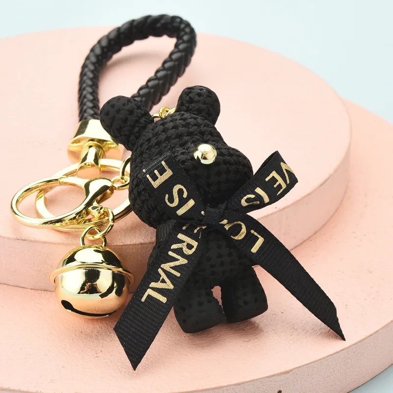 Новинка мультяшный брелок из полимерной пряжи в виде кролика модная парная