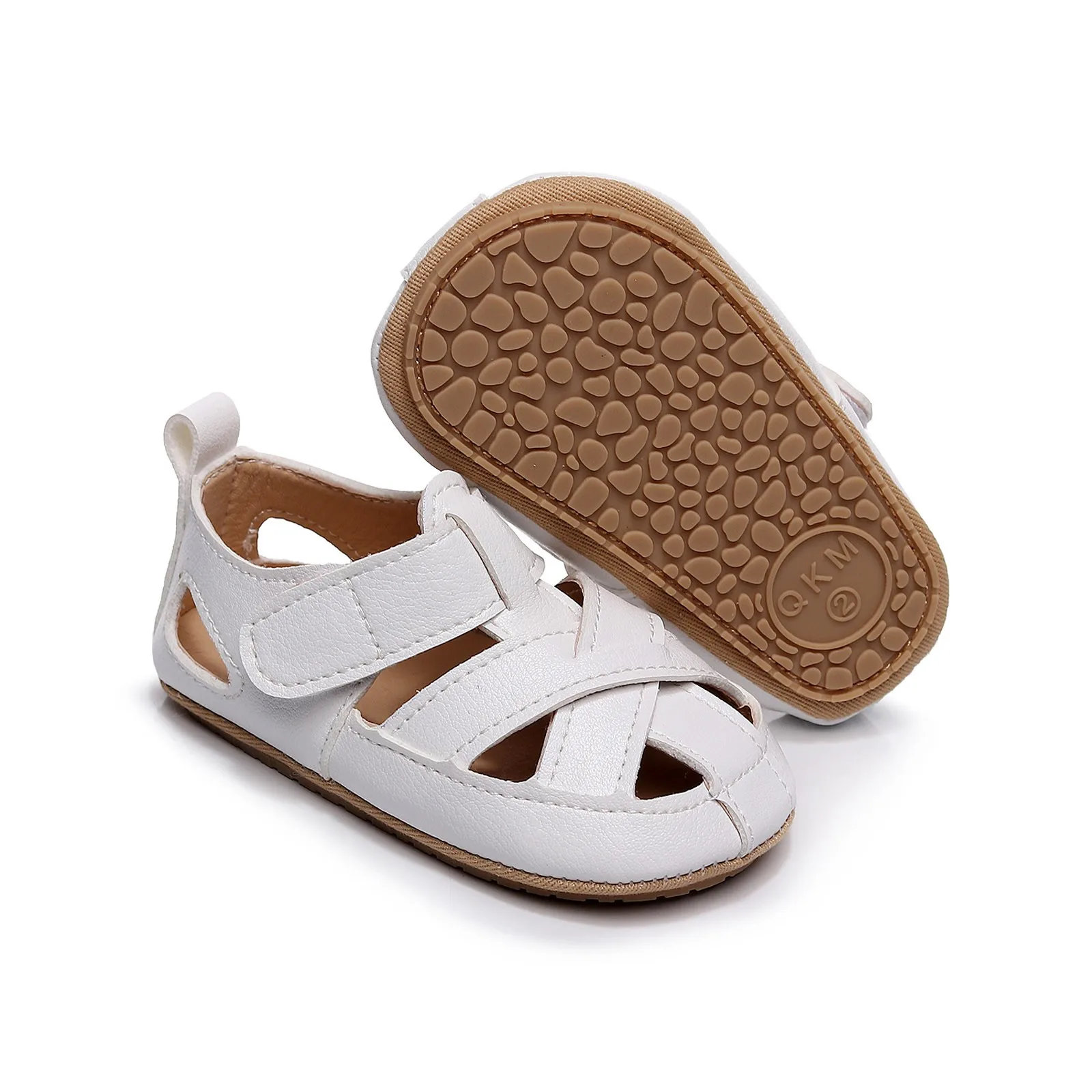 

Summer Baby Girls Sandals Baby Cute Soft-soled Sandals For Toddlers Color White Cloud Sandals Cute Solid Color Soft Shoes 2021
