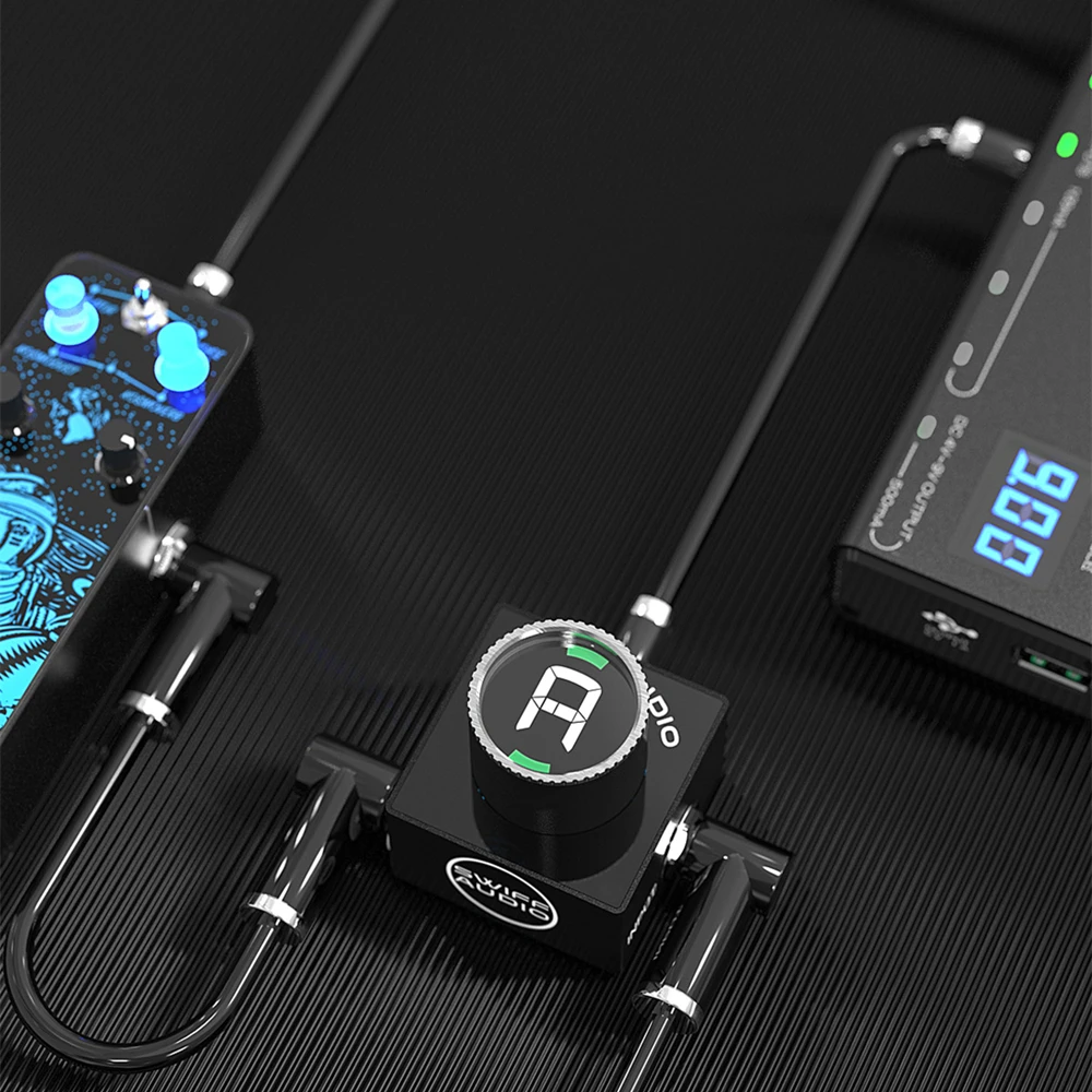 Мини Педальный тюнер SWIFF C10 для электрогитары светодиодный дисплей диапазон A4 430