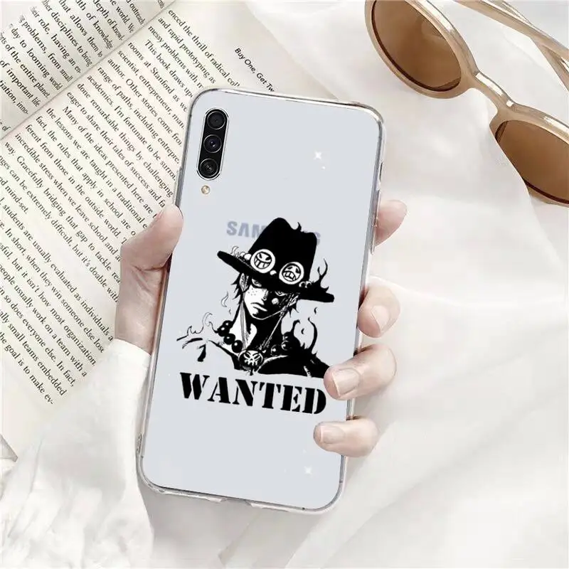 

One Piece Luffy Japanese Manga Phone Case Transparent For Samsung Galaxy A71 A21s S8 S9 S10 plus note 20 ultra