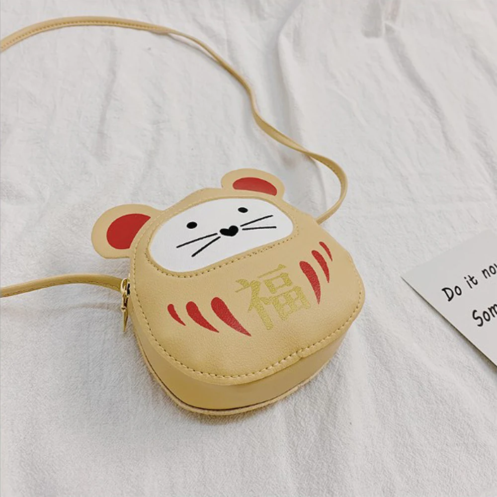 

Children's Crossbody Bag Kids Cute Mini Cartoon Mouse Toys Mini Shoulder Bag Lucky Blessing Gift Kindergarten School Bag