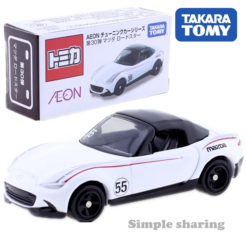 Takara Tomy Tomica Aeon 30 Mazda Roadster Mx 5 масштаб 1/57 популярная детская модель металлические