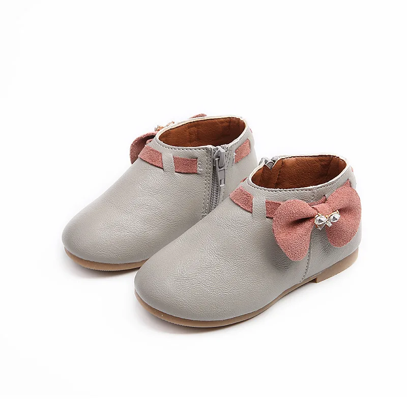 2019 Girl Children Boots Winter PU Leather Kids Boy Girls Martin Warm Shoes Sport | Детская одежда и обувь