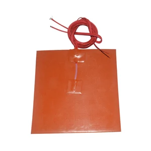 Силиконовая нагревательная Подушка 100 мм x 100 мм для подогревательной платформы 3D-принтера