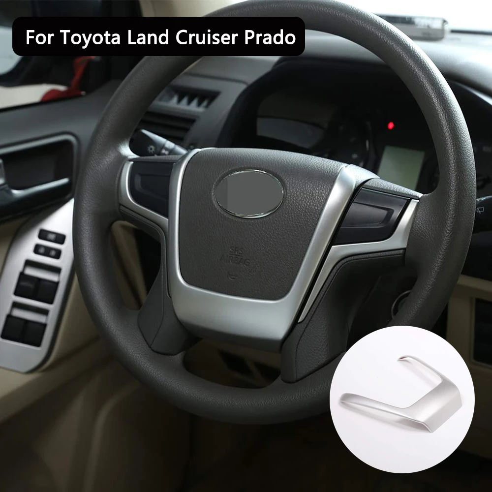 

Для Toyota Land Cruiser Prado FJ150 150 2018 автомобильные аксессуары ABS декоративные полосы на руль