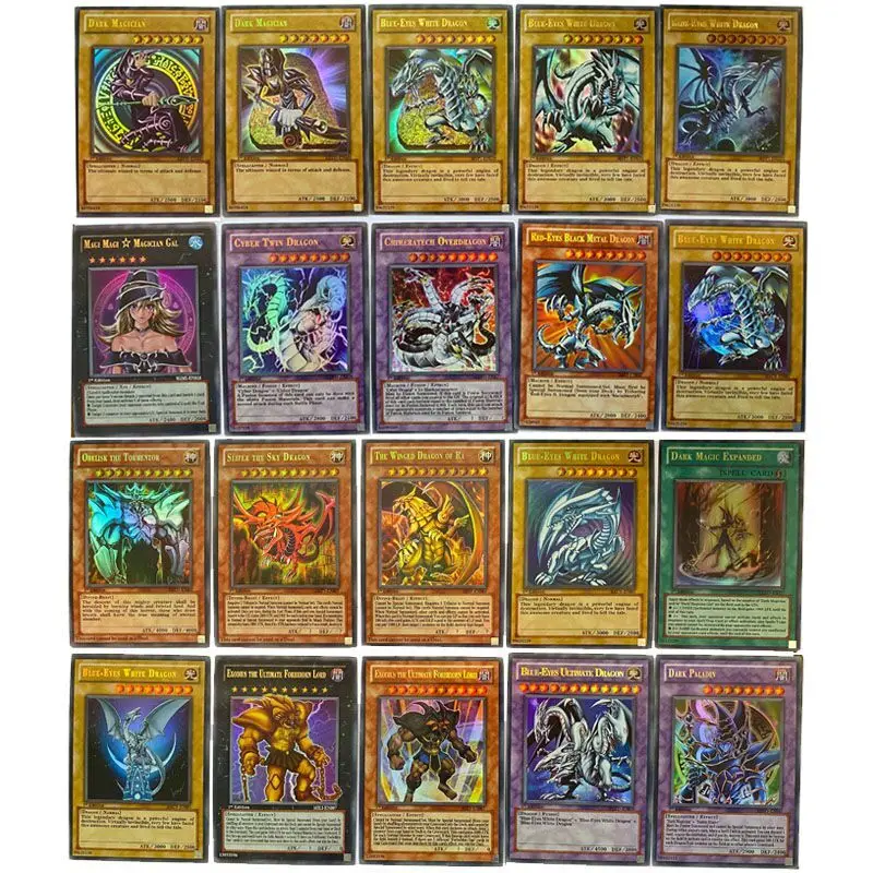 Yugioh Engels 120Pcs Game Cards Met Flash Dragon Kaarten Wing Reus Soldaat Sky Collection English Kids Toys | Игрушки и хобби