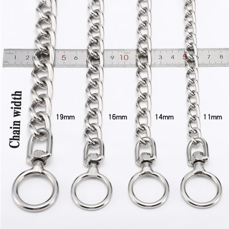 Металлический ошейник для собак дрессировочная цепь мелких средних и больших