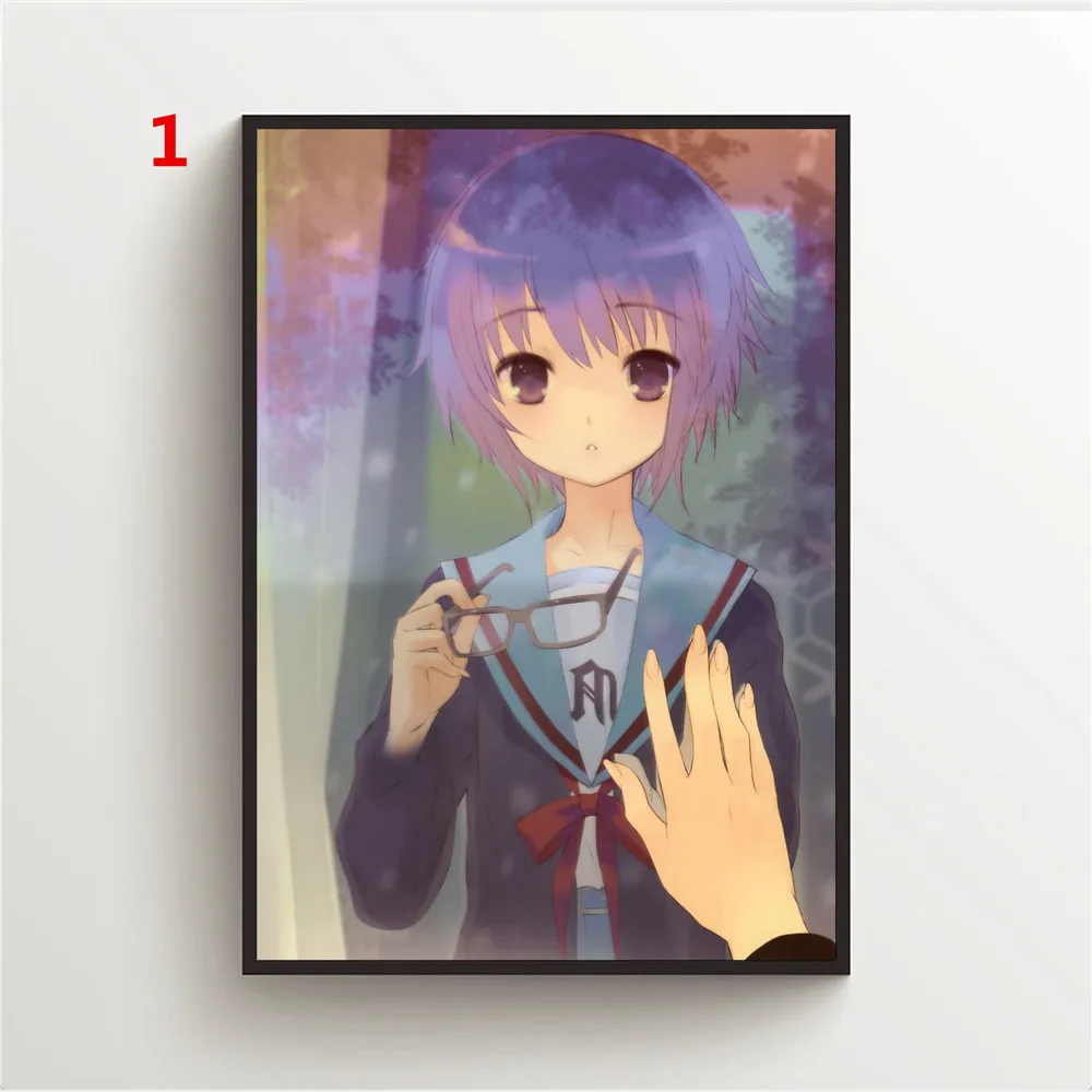 Картина на холсте WTQ аниме плакаты меланхоли Харухи джузумия Нагато Настенный
