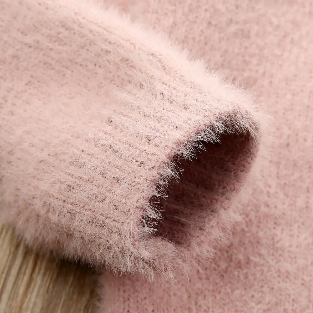 Новейший вязаный свитер с оборками для новорожденных девочек Теплый кардиган