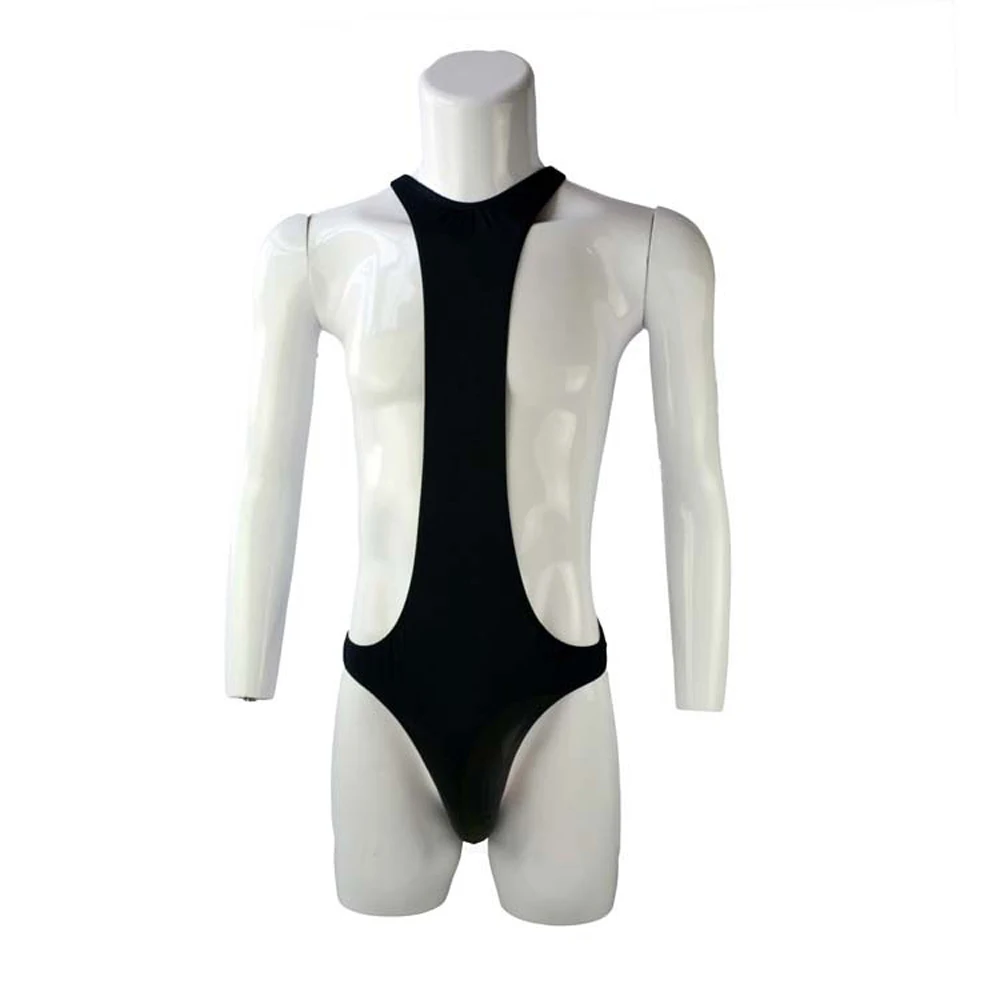Men's Sexy Underwear One-piece Tights Swimsuit With Neck Bodysuit ZJH947L
