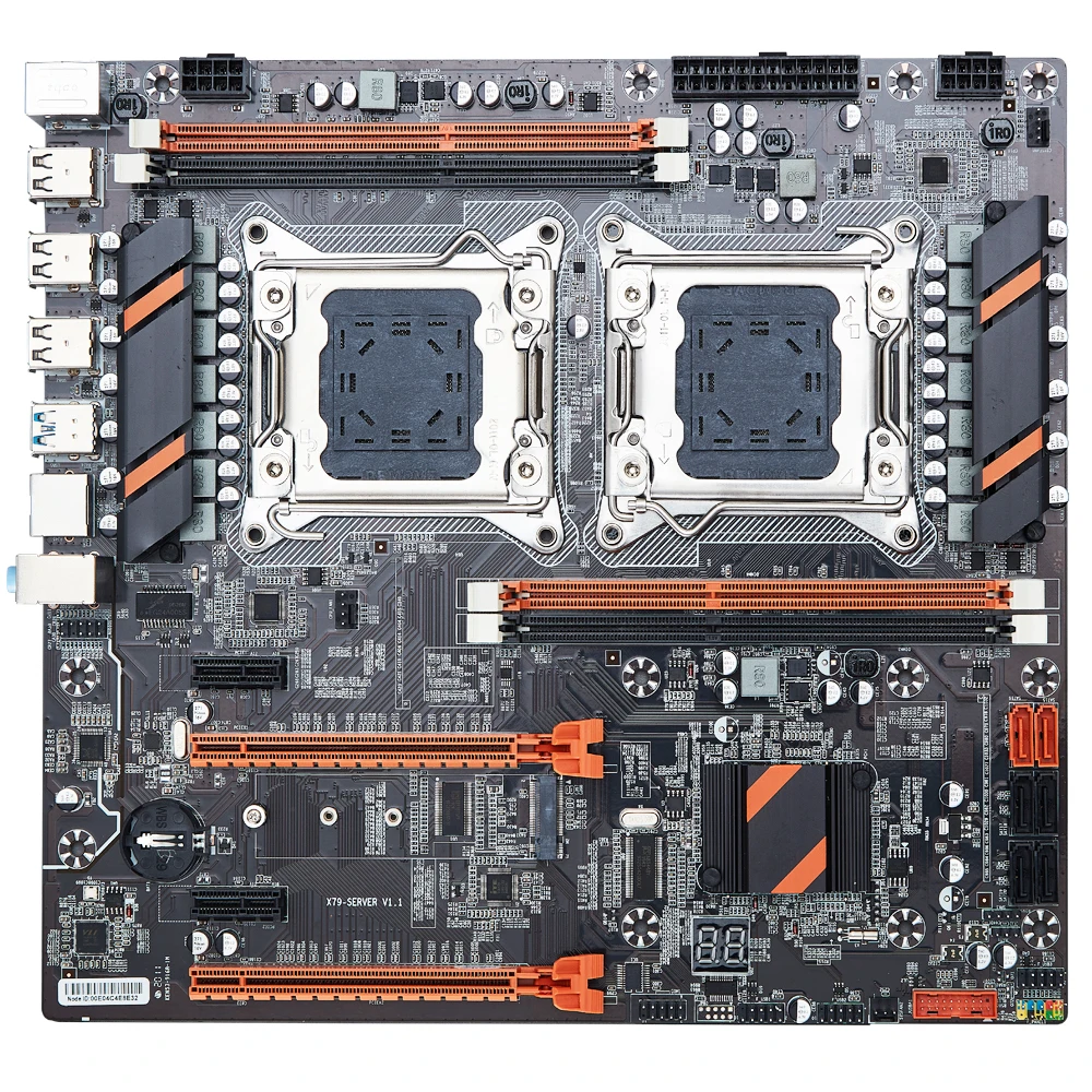 X79 комбинированный набор двухпроцессорной материнской платы с 2 × Xeon E5 2620 V2 4 ГБ = 16