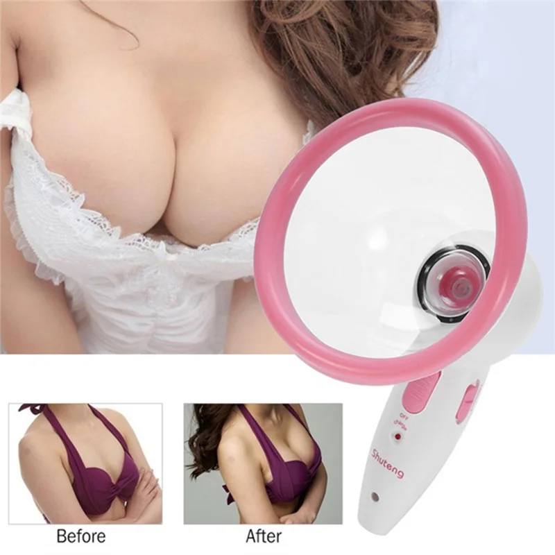 Электрический массажер для увеличения груди вакуумный инфракрасный нагрев Sunction