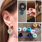 Бусины из натурального агата, 12 шт.лот, с большим отверстием, для женщин, для самостоятельного изготовления ювелирных изделий, ожерелья, размер 18 мм, отверстие 5,5 мм