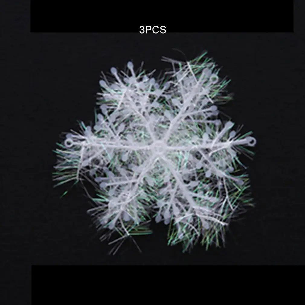Рождественские украшения Классические Очаровательные Белые снежинки вечерние