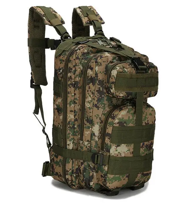 3P военный тактический рюкзак для наружного использования 30L Molle сумка армейский спортивный туристический рюкзак походная камуфляжная сумка - Цвет: Digital jungle