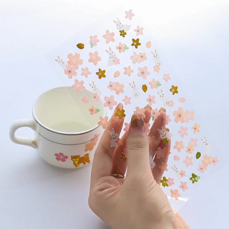 5 шт. Новые Красочные цветы венок бумажная наклейка посылка DIY Дневник Украшение