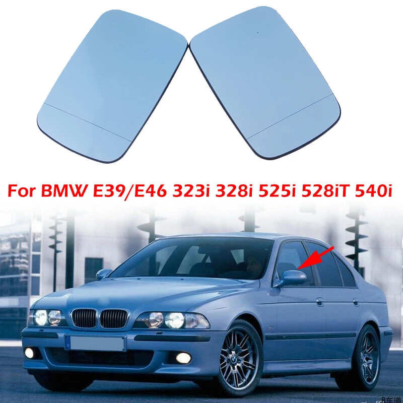 

Heated Side Rearview Mirror Glass Anti-Fog Mirror Lens Fit For BMW 5 Series E39 525i 528i 530i 540i 2001-2003 Car Accessories