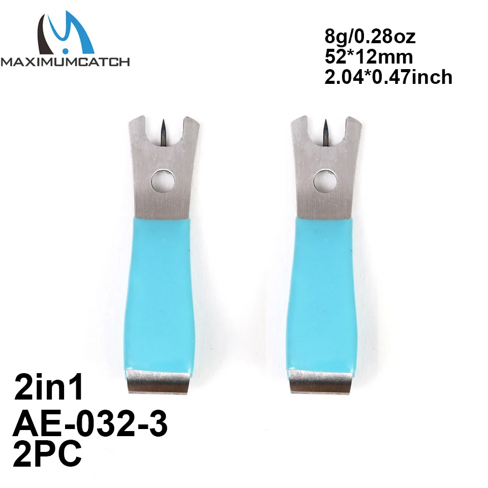 AE032 Blue 2PC Maximumcatch 2 шт./лот Рыбалка Нипер из нержавеющей стали леска резак клипер рыболовный аксессуар - Цвет: AE032 Blue 2PC