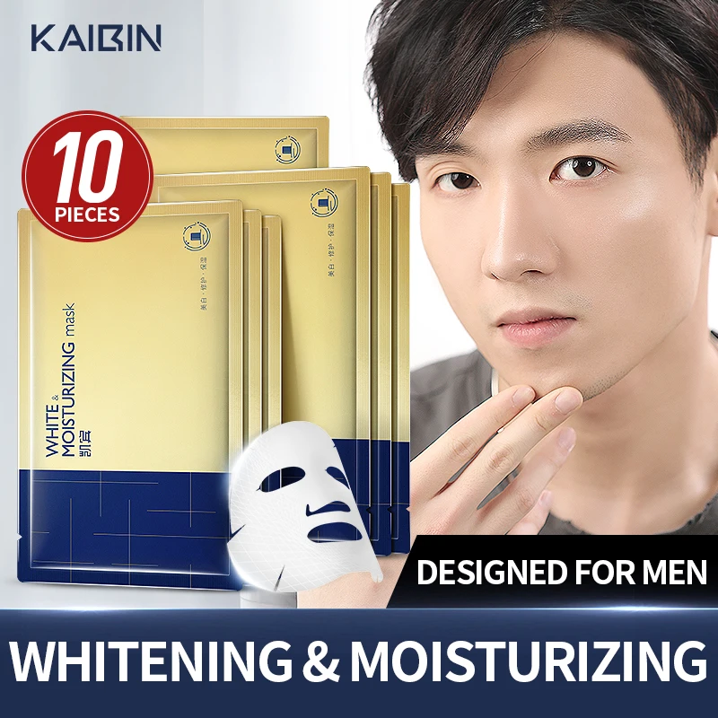 10 шт./лот мужские маски для лица эссенция гиалуроновой кислоты уход за кожей