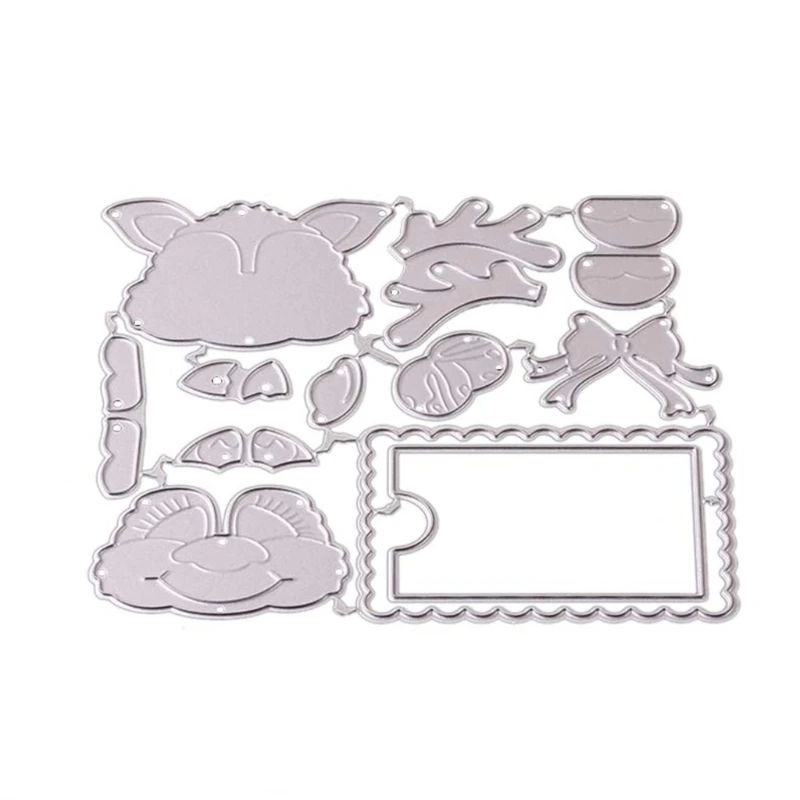 

Лось, текстовая рамка, металлические Вырубные штампы, фотоальбом, бумажная карта, шаблон, форма, тиснение, крафтовое украшение