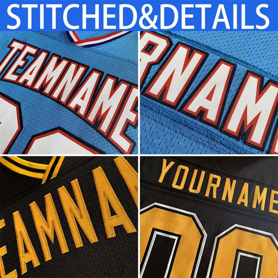 Custom Football Jersey Sewing Team Player Name Number Washable Dry-comfort Sports Shirts For Men/Kids Big Size Outdoor