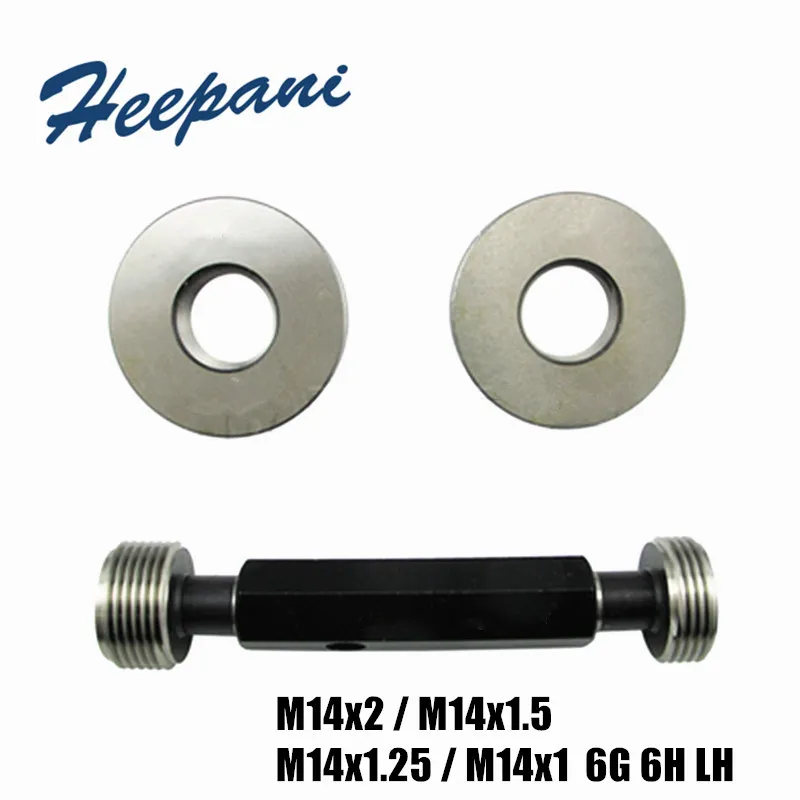 M14x2 / M14x1.5 M14x1.25 M14x1 6G 6H LH Резьбовое кольцо с манометром левое зажимами GO NOGO|Детали