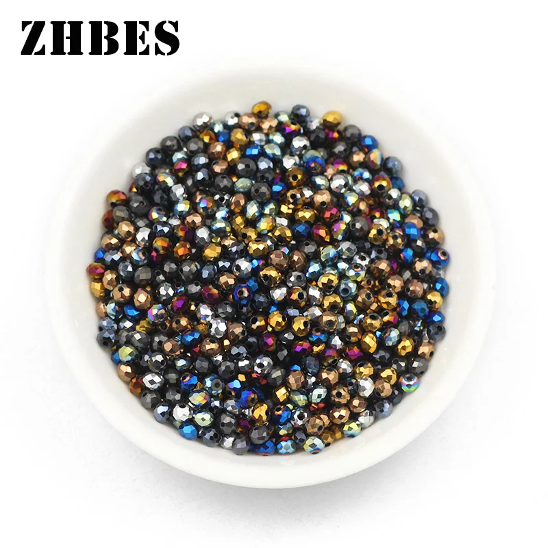 

Бусины-разделители круглые из австрийского хрусталя, 3 мм, 200 шт.