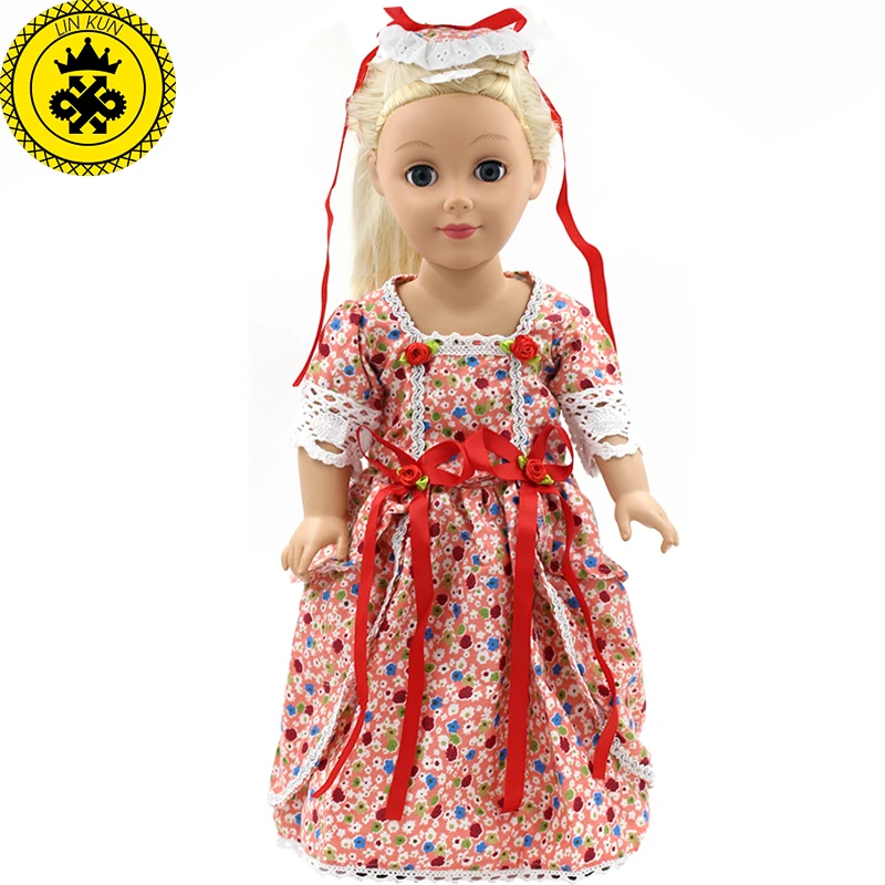 Dolls Accessories Japan Fashion Print Dress Headband Outfit Fits 18inhc 43cm Reborn MG-056 | Игрушки и хобби