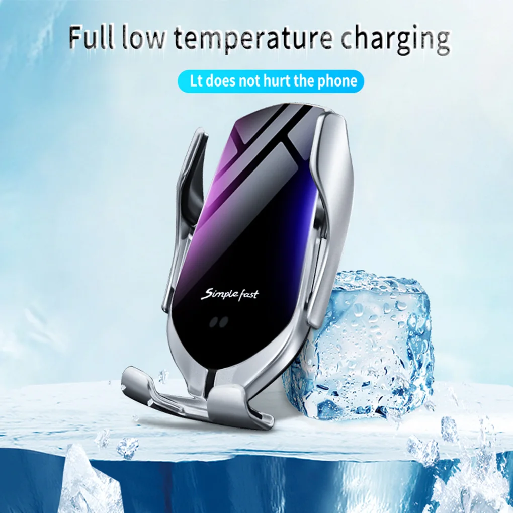 

10W Automatic Clamping 10W Car Wireless Charger For iPhone 11 12 XS Huawei LG Infrared Induction Qi Fast Wireless Charger Car