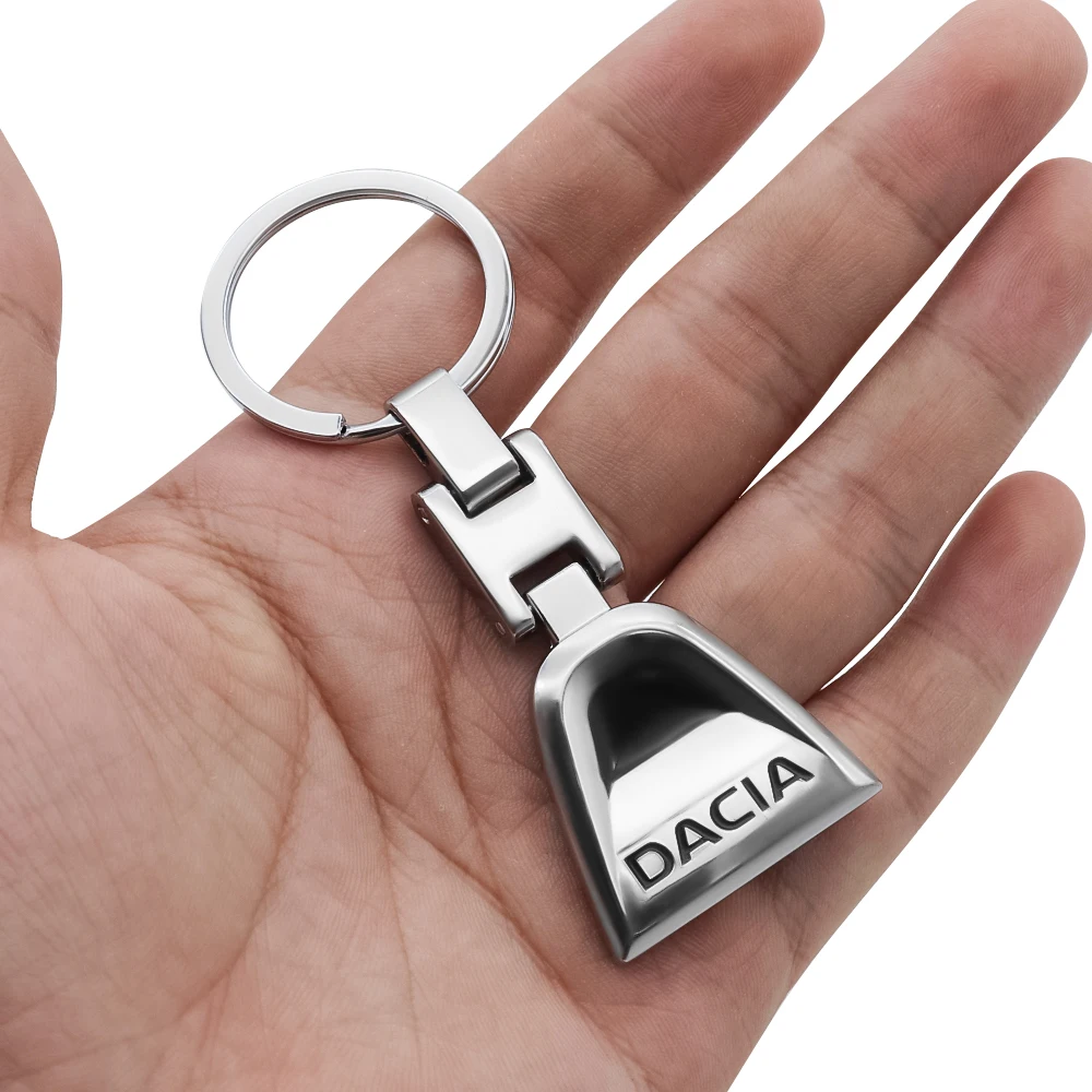 

Ianyard for keys metal Double-sided car Dacia- logo luxury key ring applicable for Dacia-Dokker Logan Sandero Duster Lodgy