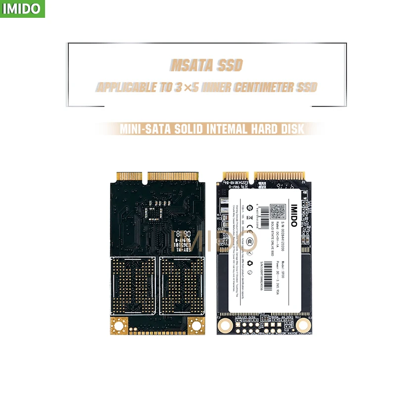 Твердотельный накопитель IMIDO для ПК SSD-накопитель mSATA на 128 ГБ 256 512 ТБ HDD 3x5