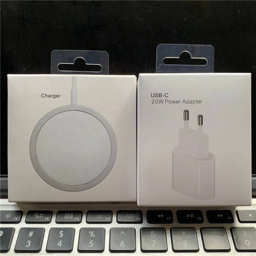 Orignal 15 Вт магнитное Беспроводное зарядное устройство для iPhone 12 Pro Max Mini быстрое с