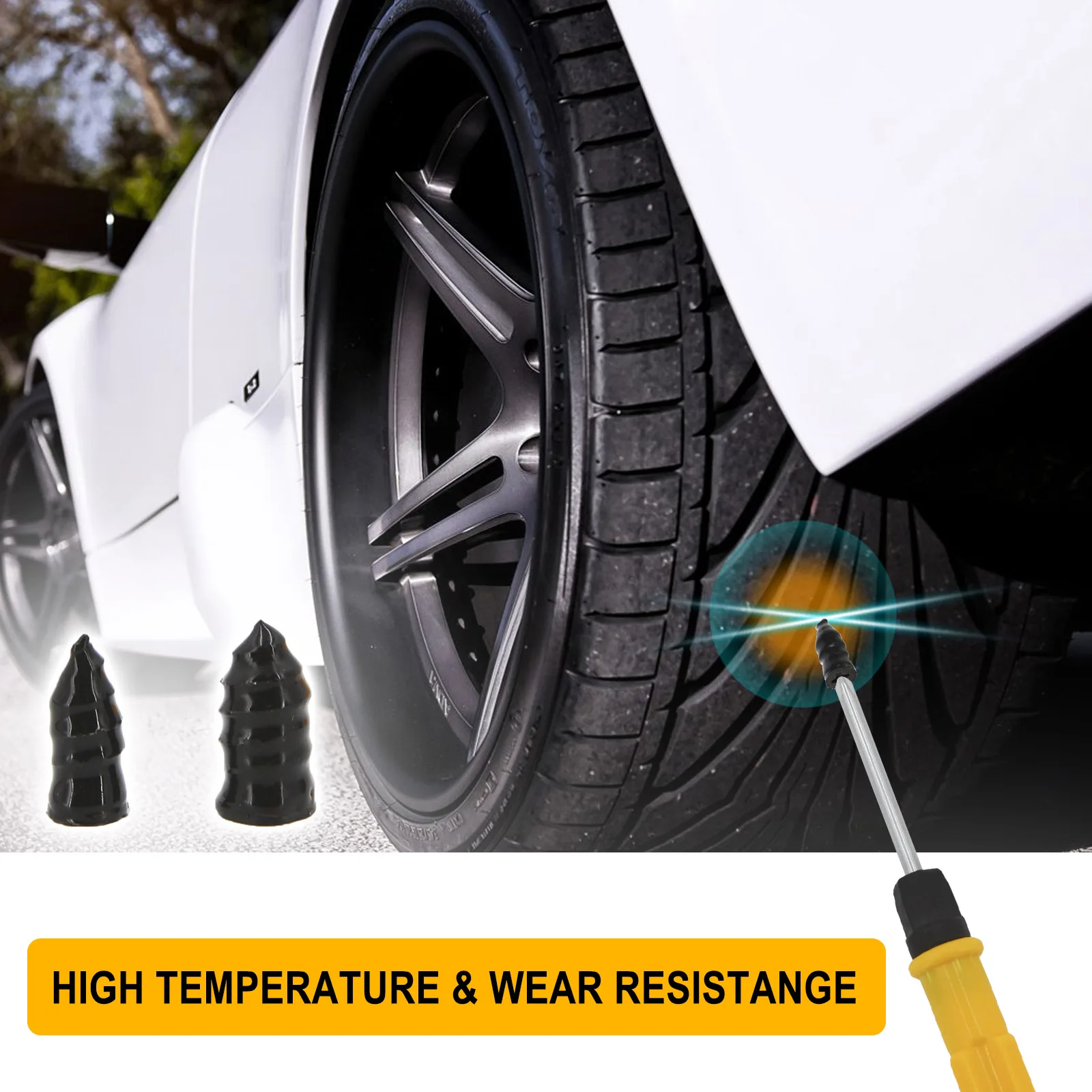 

21PCS Vacuum Tyre Repair Nail For Motorcycle Tubeless Tyre Repair Rubber Nails Self-tire Repair Tire Film Nail Quick Fix Tool