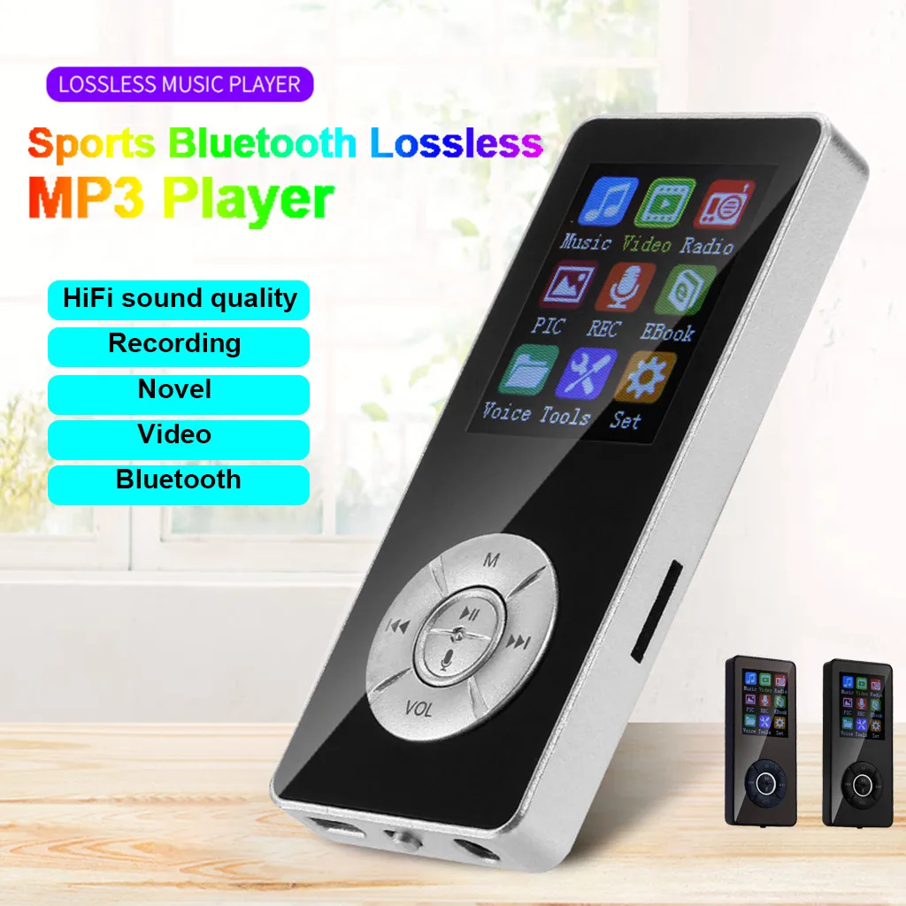 2019 MP3-плеер Bluetooth hifi мини-музыкальный плеер без потерь с fm-радио динамиком