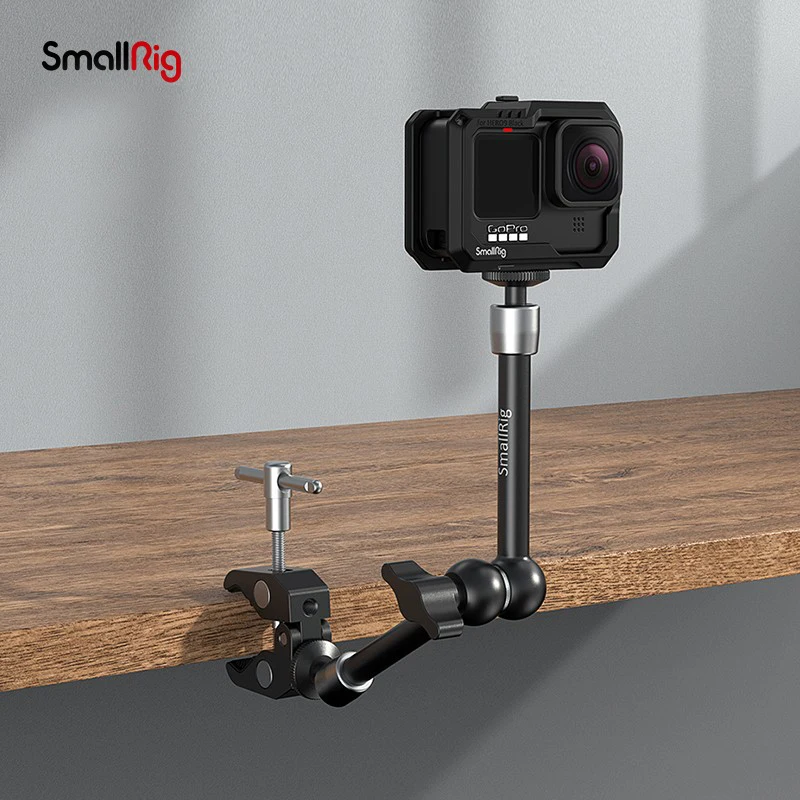 

SmallRig Super Clamp w/ 1/4" and 3/8" Thread and 5.8 Inches Adjustable Friction Power Articulating Magic Arm for LED Lights 2730