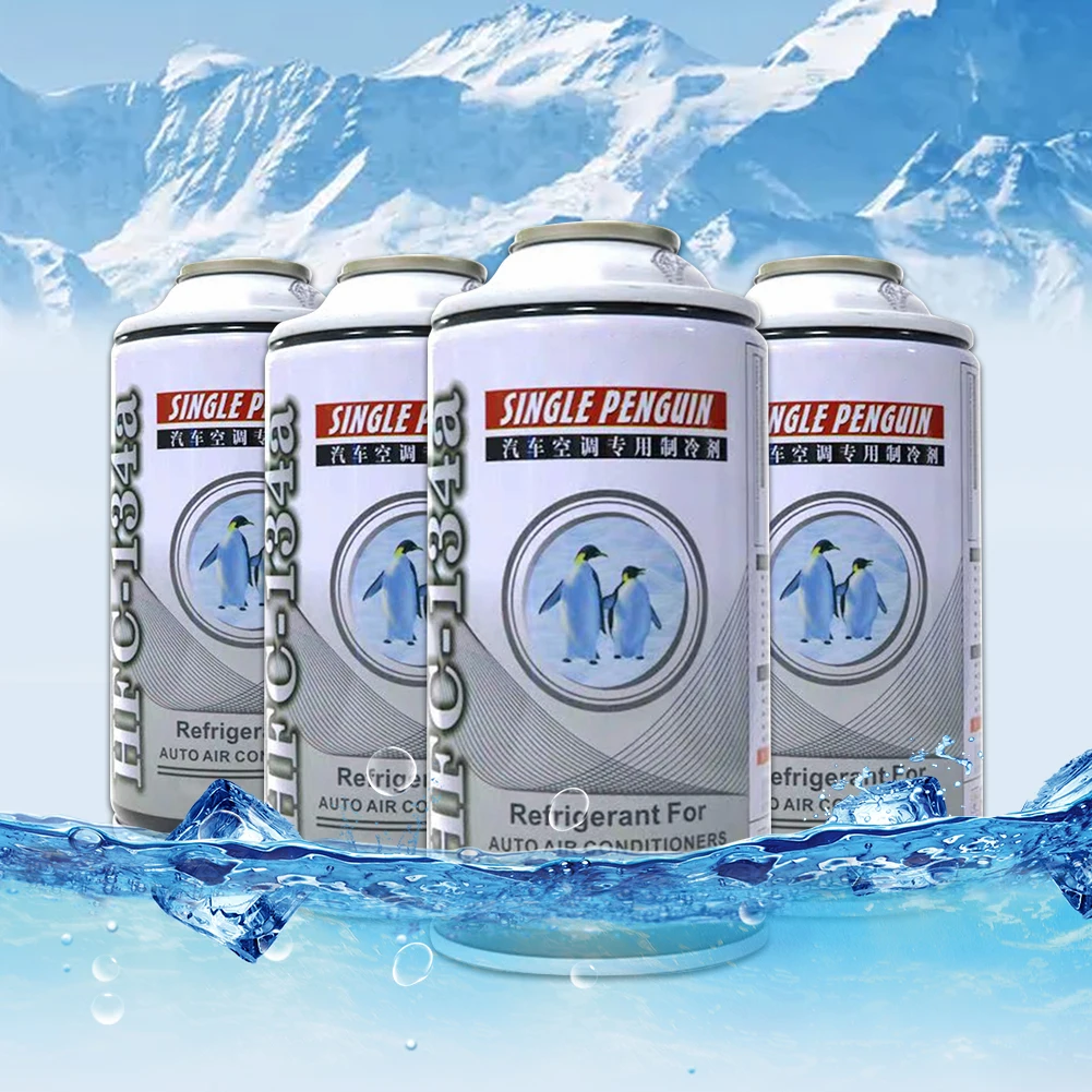

300ml Automotive Air Conditioning Refrigerant Cooling Agent R134A Refrigerator Environmental Protection Water Filter Hot