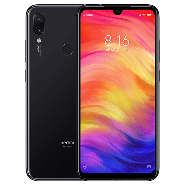 Мобильный телефон Xiaomi Redmi Note 7 с глобальной прошивкой, 4 Гб ОЗУ, 128 Гб ПЗУ, Восьмиядерный процессор Snapdragon 660, 48 МП, двойная камера, 4000 мАч, 6,3 дюйма, полный экран - Цвет: Black