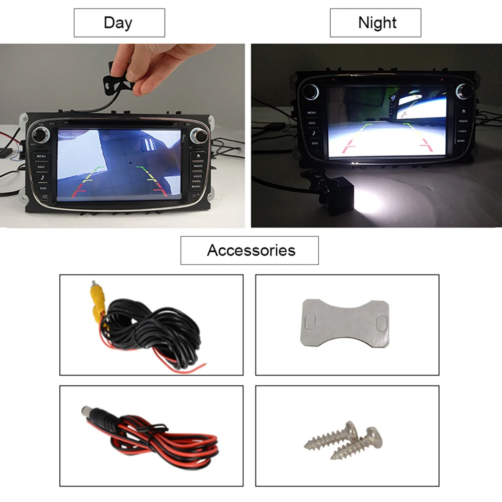 8 Led камера ночного видения заднего вида Водонепроницаемая и ударопрочная с