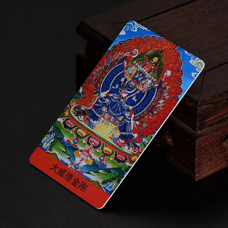 

Tibetan Buddhism Yamantaka Buddha Statue Amulet Buddha Card