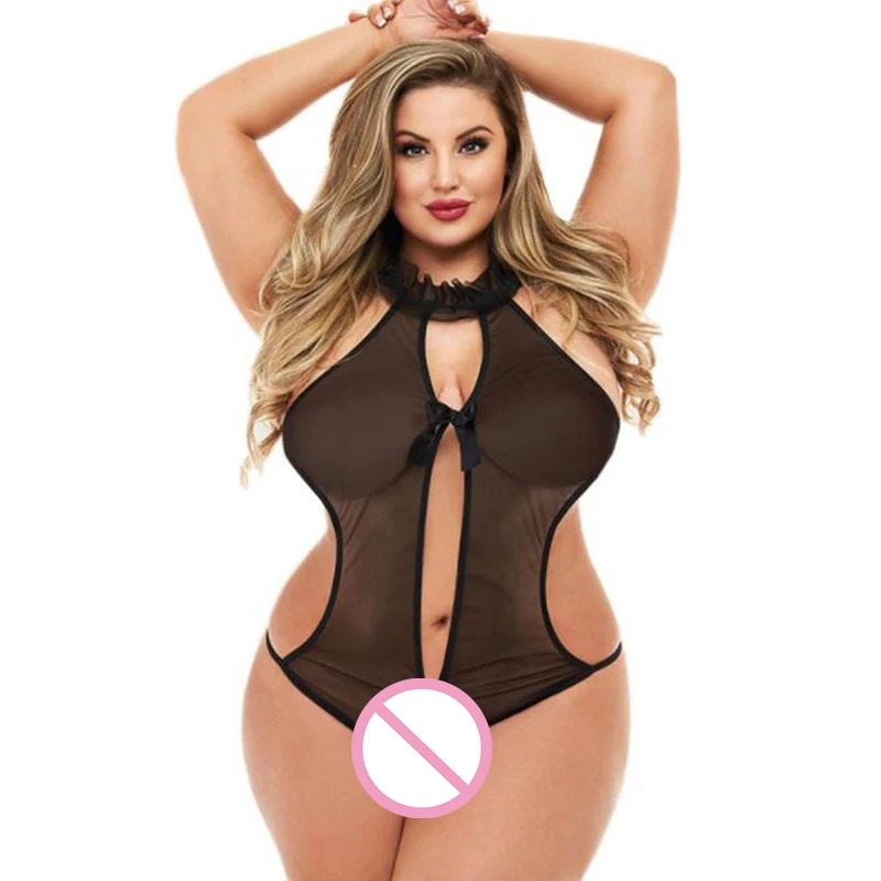 Черное Сетчатое нижнее белье боди костюмы 2020 летние сексуальные стринги с
