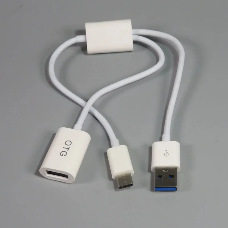 OTG Кабели питания Type C с дополнительной мощностью мужской и женский кабель type A для