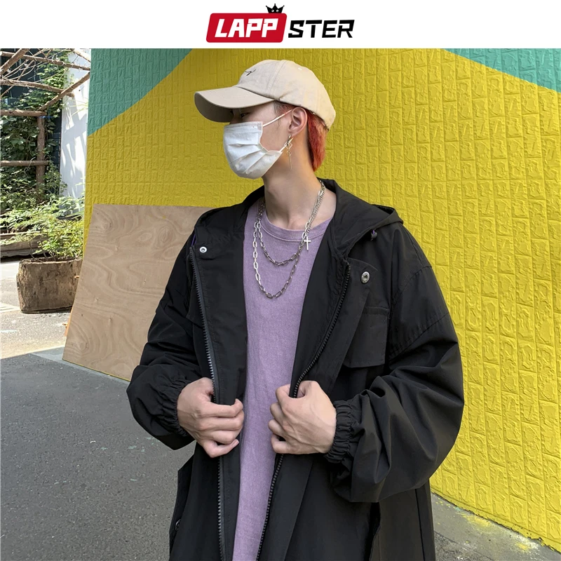 Куртка LAPPSTER мужская оверсайз ветровка в стиле хип-хоп желтый модный пиджак с