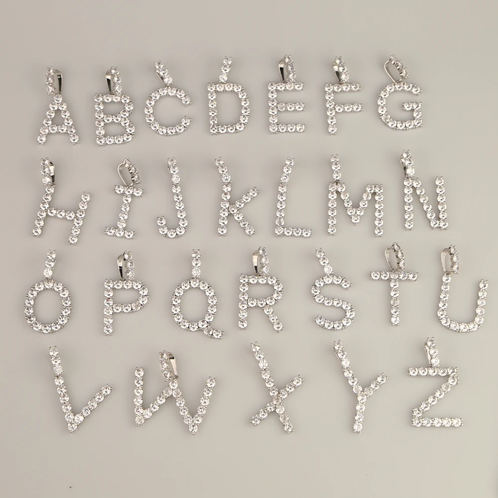 Новый тонкий A Z буквы кулон ожерелье ограненные Стразы Шарм ювелирные изделия