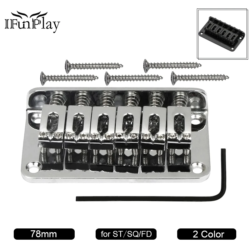 Мост с жестким хвостом 6 скоростей верхняя нагрузка 78 мм электрогитарный мост для