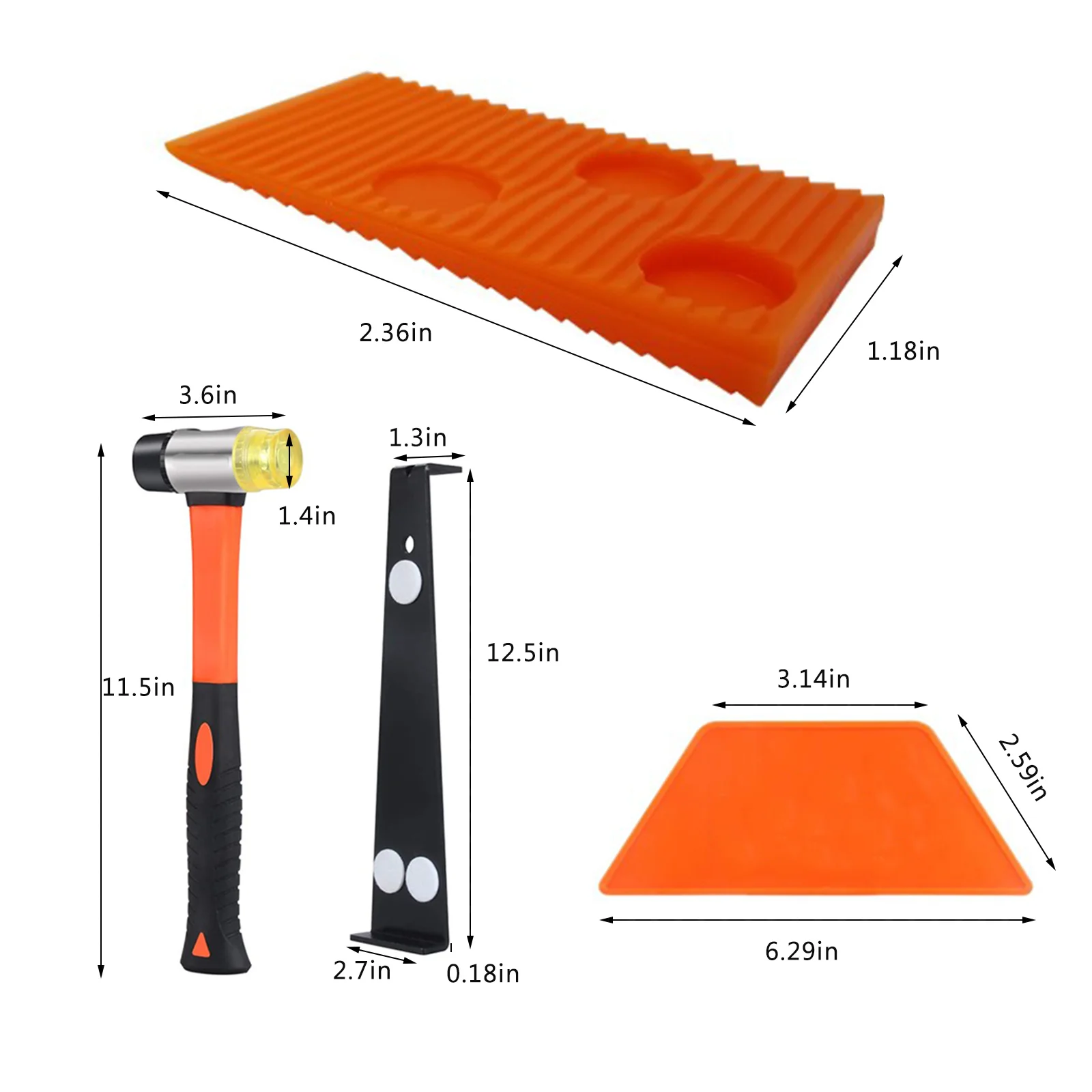 

Flooring Kit Preciva Wood Flooring Installation Kit with 40 Spacers Tapping Block Pull Bar and 35mm Mallet Wood Flooring Tools