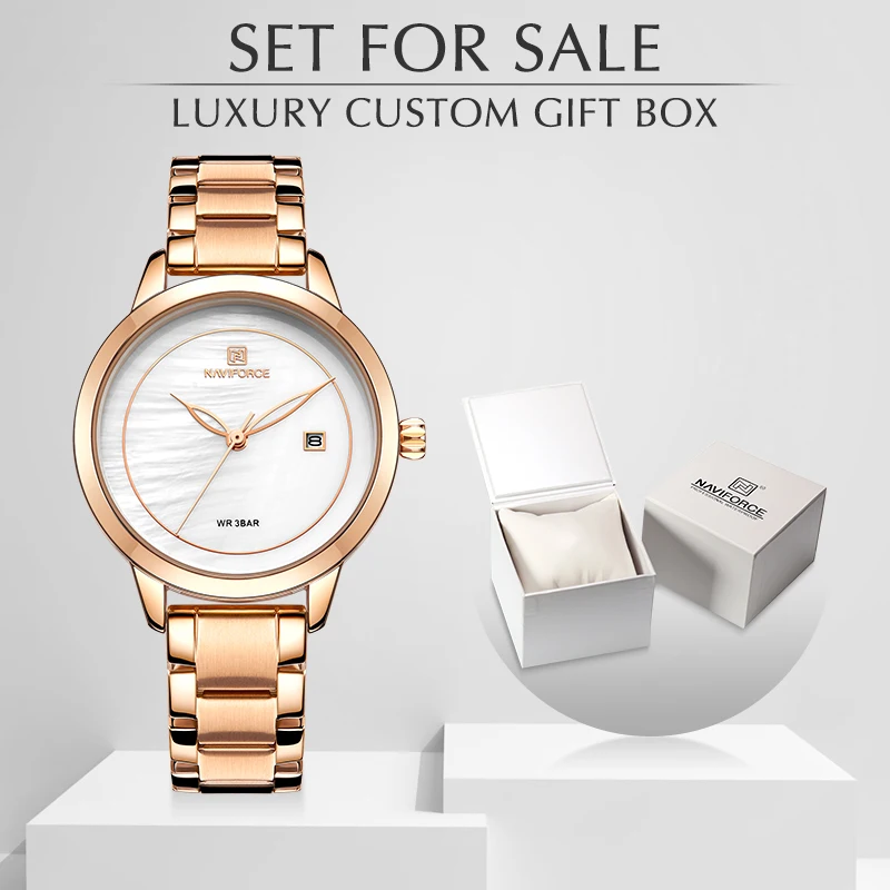 Часы NAVIFORCE женские кварцевые водонепроницаемые|Женские наручные часы| |