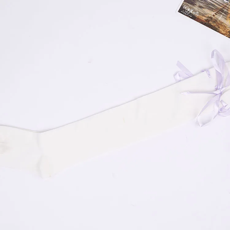 purple white Женские аниме косплей Лолита девушки Кружева Топ бедра высокие носки выше колена Гетры Леггинсы сексуальные хлопковые чулки - Цвет: purple white